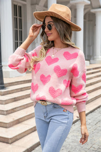 Big Love Valentine's Day Round Neck Sweater