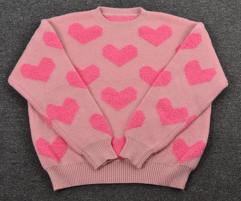 Big Love Valentine's Day Round Neck Sweater