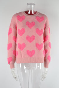 Big Love Valentine's Day Round Neck Sweater