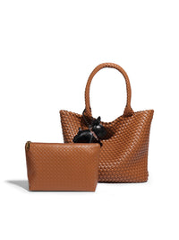 Texture Hand Woven Bag Casual Large Capacity Totes Summer Office Shoulder Bag Women