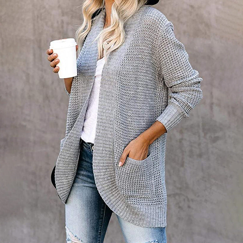 Knit Open Cardigan Sweater