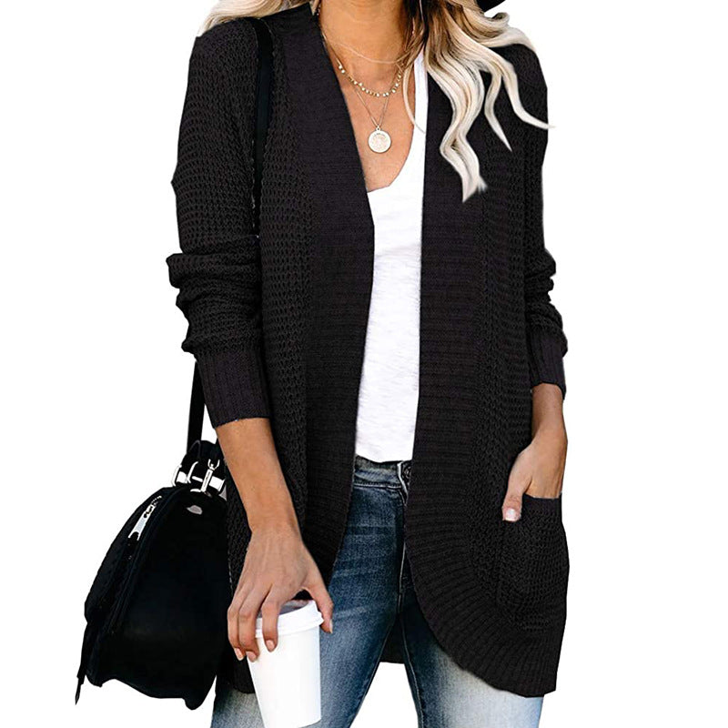 Knit Open Cardigan Sweater