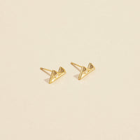 Mountain Gold Dip Stud Earrings