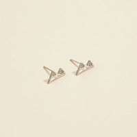 Mountain Gold Dip Stud Earrings