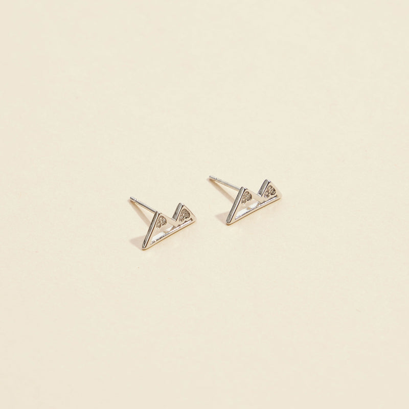 Mountain Gold Dip Stud Earrings