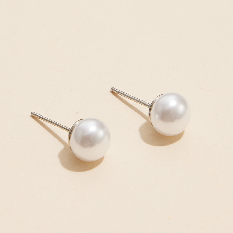 10 mm Classic Extra Large Pearl Stud Earrings