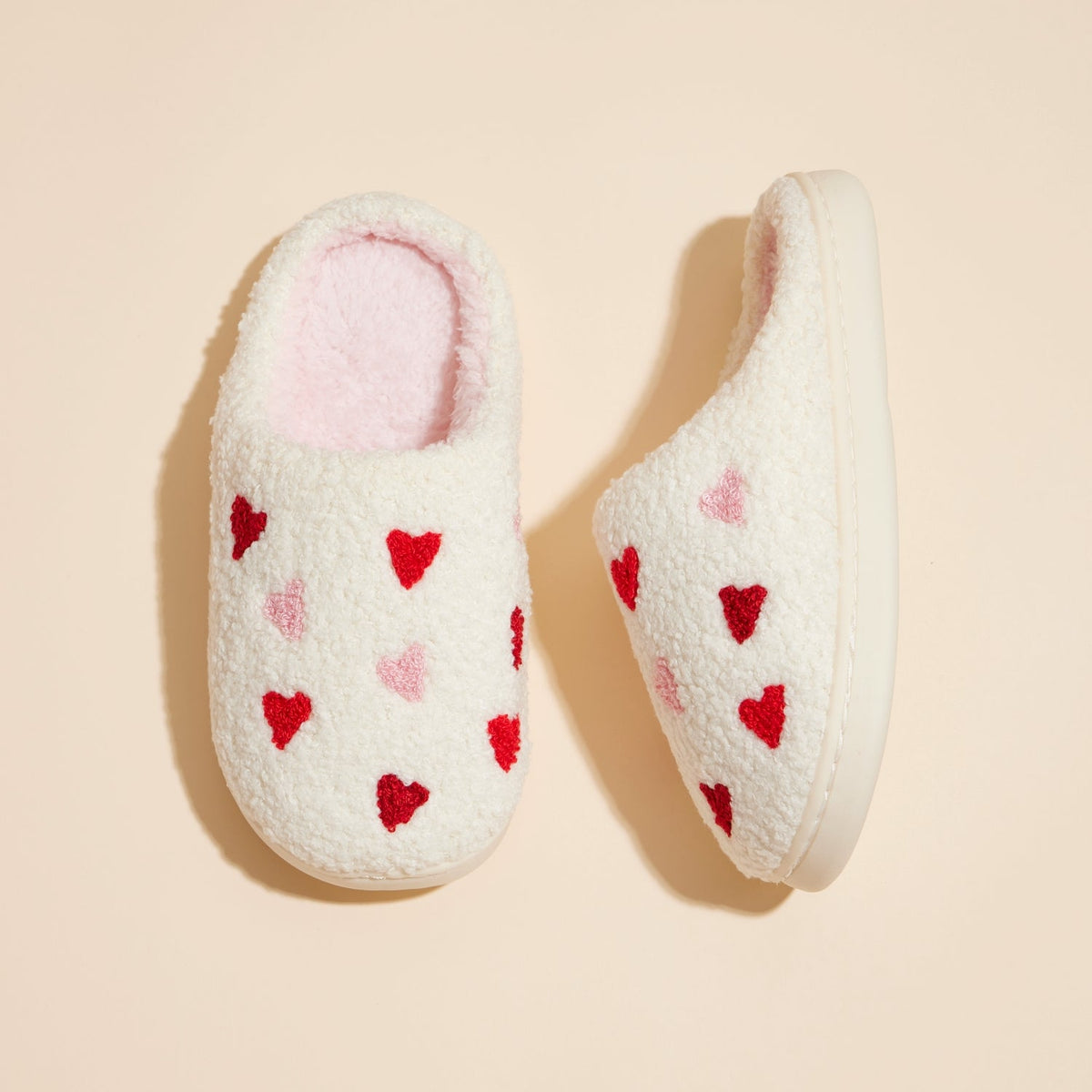 Multi Hearts Home Slippers - Kids