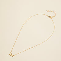 Mountains Charm Gold Dip Short Necklace