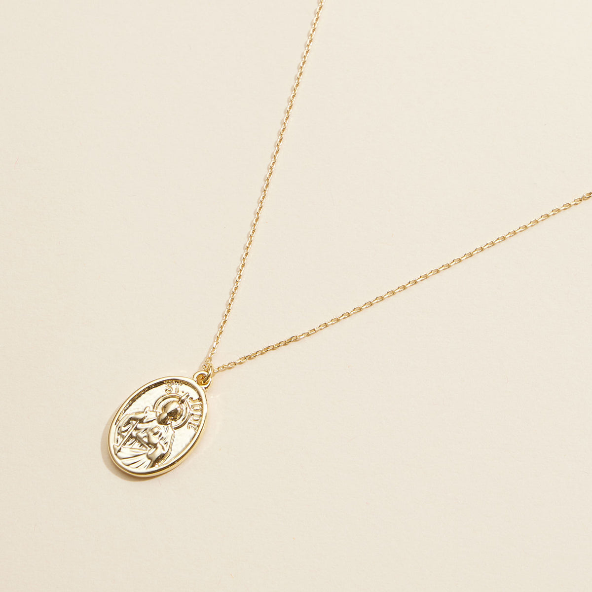 Coin Charm Gold Dip Short Necklace