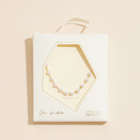 3mm Classic Pearl Link 18K Gold Dipped Necklace