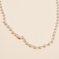 3mm Classic Pearl Link 18K Gold Dipped Necklace