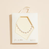 3mm Classic Pearl Link 18K Gold Dipped Necklace