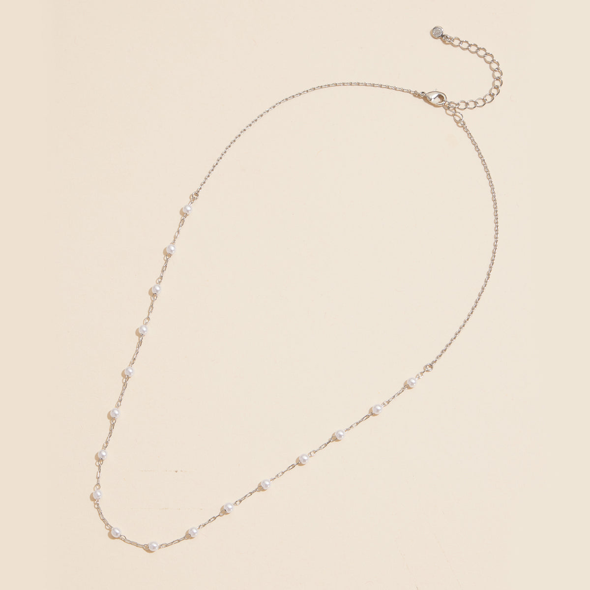 2mm Classic Pearl Link 18K Gold Dipped Necklace