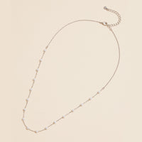 2mm Classic Pearl Link 18K Gold Dipped Necklace