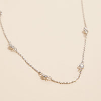 Cubic Zirconia 18K Gold Dipped Chain-Necklace