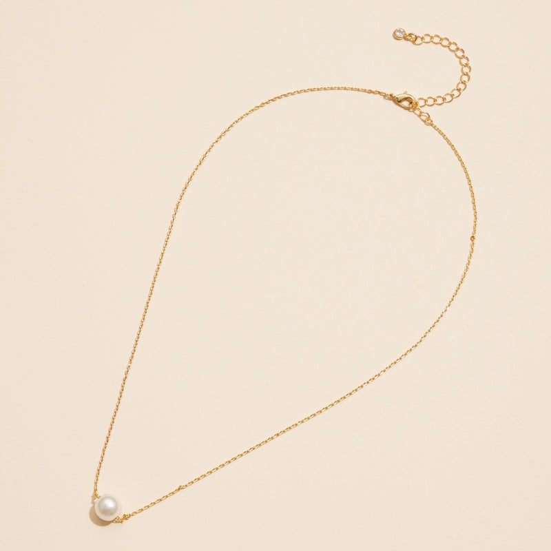 18K Classic Pearl Pendant Necklace