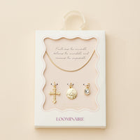 Faith and Adventure Gold Dipped 18K Charm Necklace