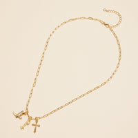 Gold Dipped 18K Western Charm Necklace