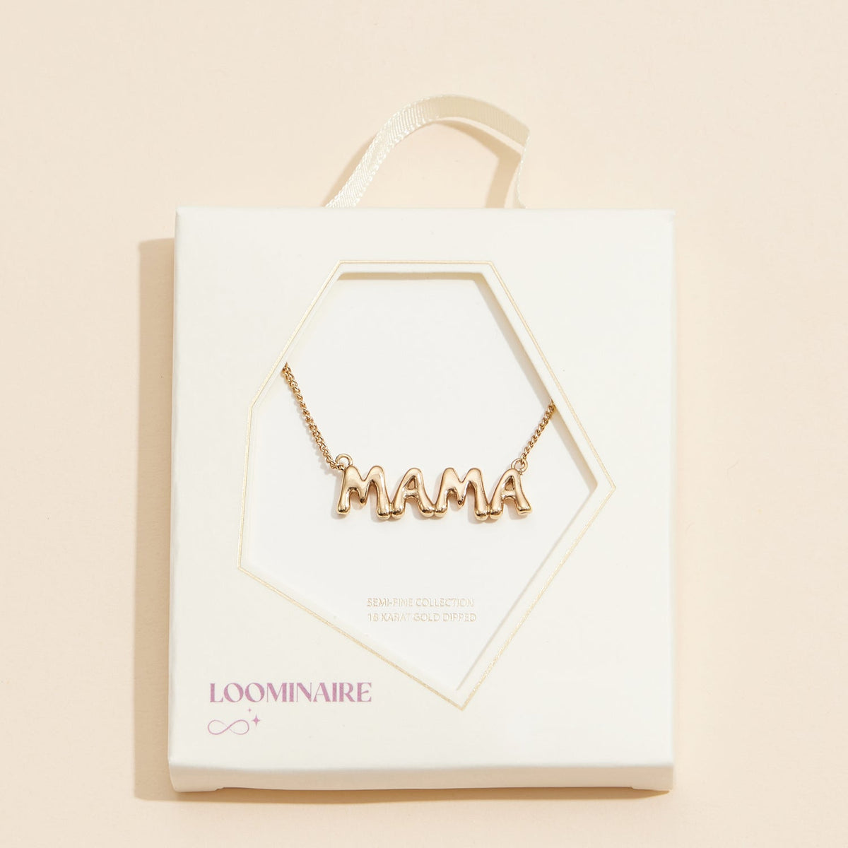 MAMA 18K Gold Dip Necklace