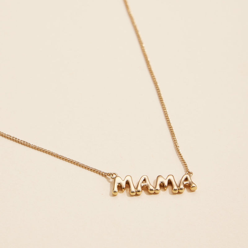 MAMA 18K Gold Dip Necklace