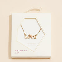 LOVE 18K Gold Dip Necklace