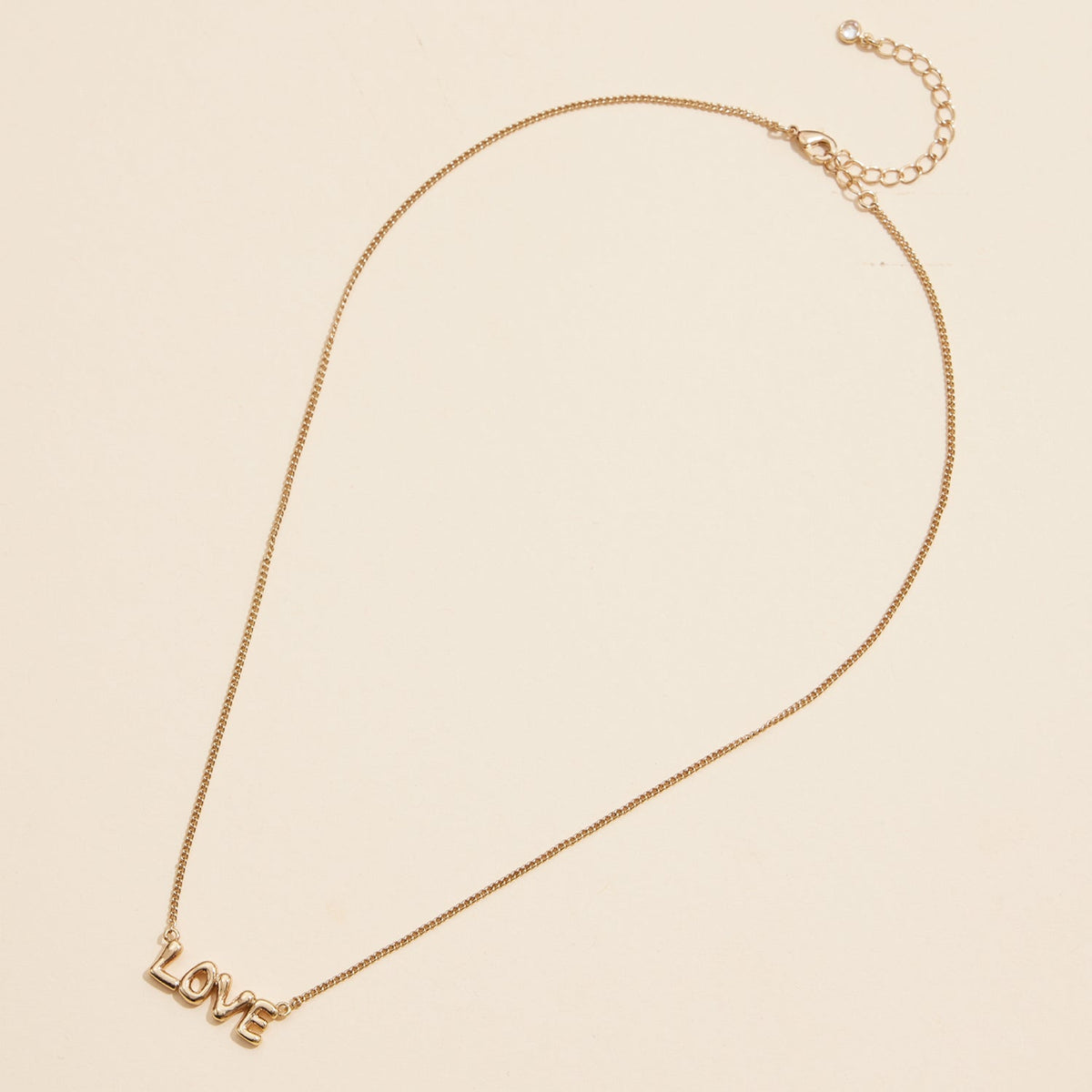 LOVE 18K Gold Dip Necklace