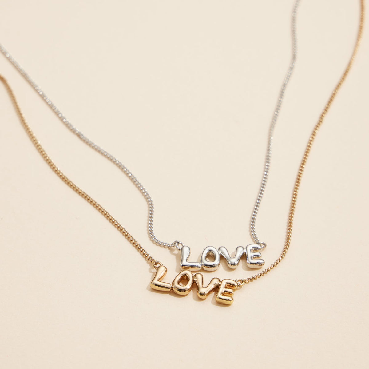 LOVE 18K Gold Dip Necklace