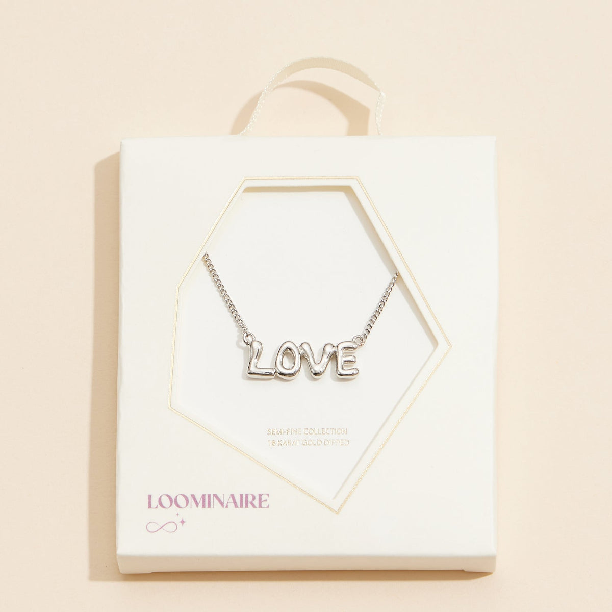 LOVE 18K Gold Dip Necklace