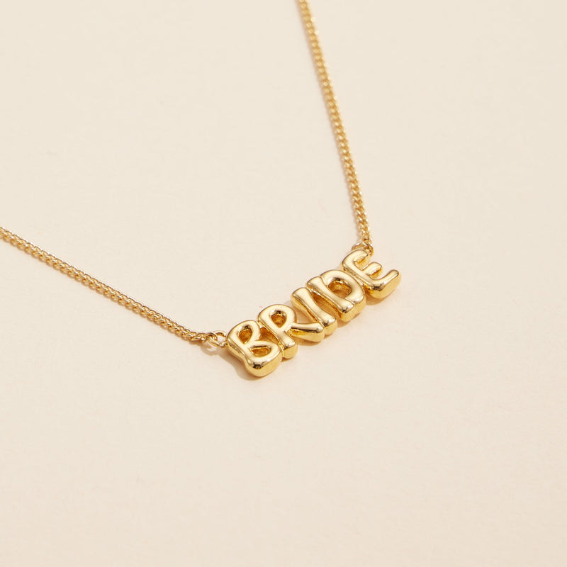 BRIDE 18K Gold Dipped Necklace