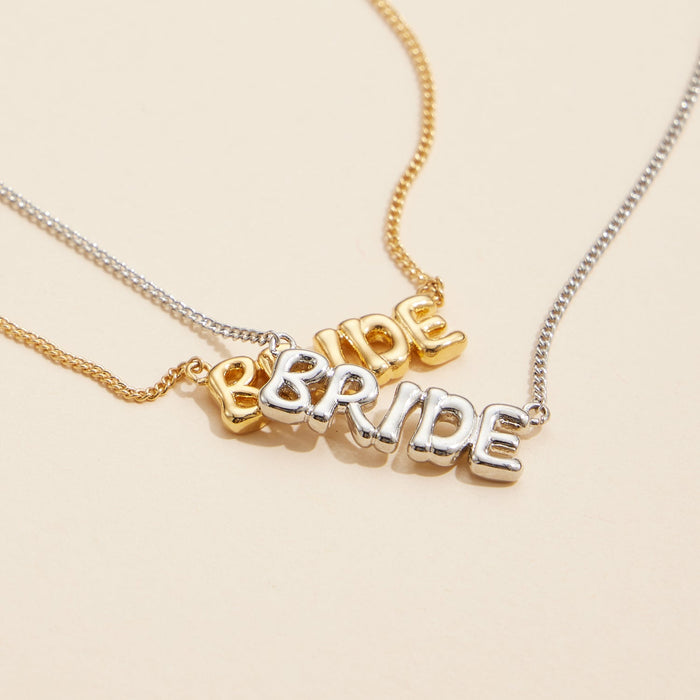 BRIDE 18K Gold Dipped Necklace