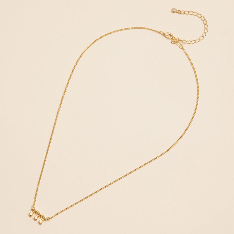 Angel Number "777" 18K Gold Dipped Necklace