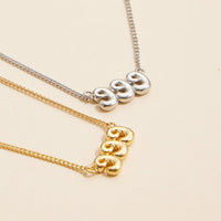 Angel Number "999" 18K Gold Dipped Necklace