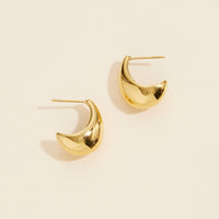 Water Drop Gold Dip Stainless Steel Earrings