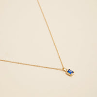 Birthstone Glass Charm Short Necklaces