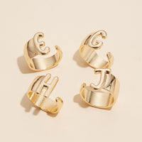 Gold Initial Rings