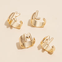 Gold Initial Rings