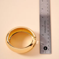 1.75 inch Chunky 18K Gold Wide Cuff Bracelet