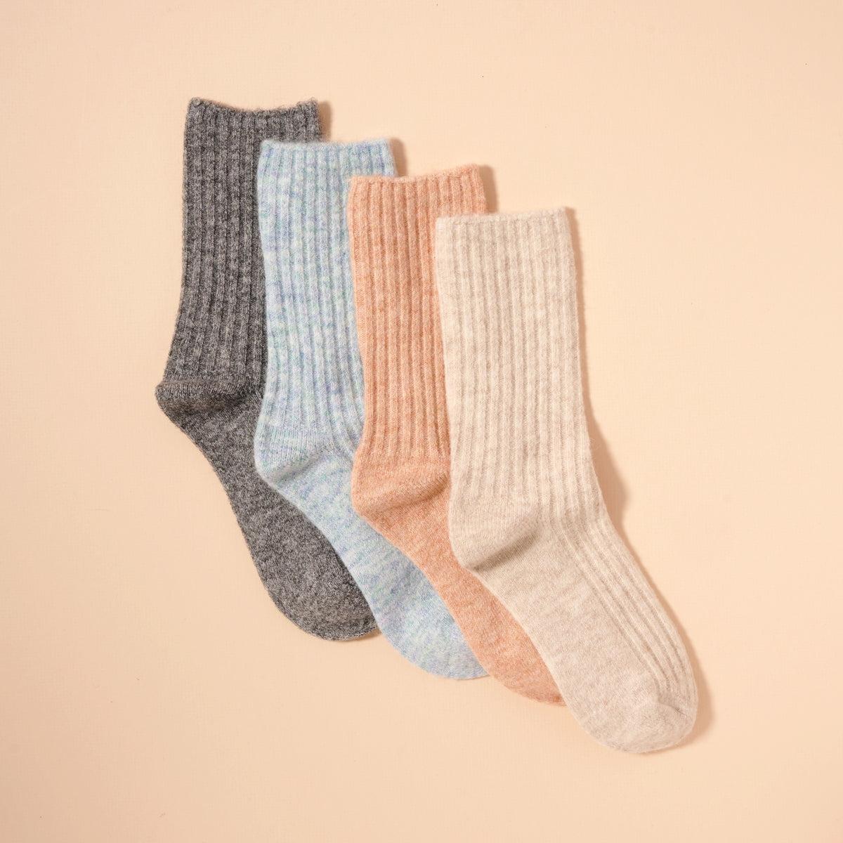 Cozy Wool Blend Socks Assorted Pack of DZ