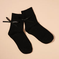 Satin Bow Ankle Socks Assorted Pack of 3