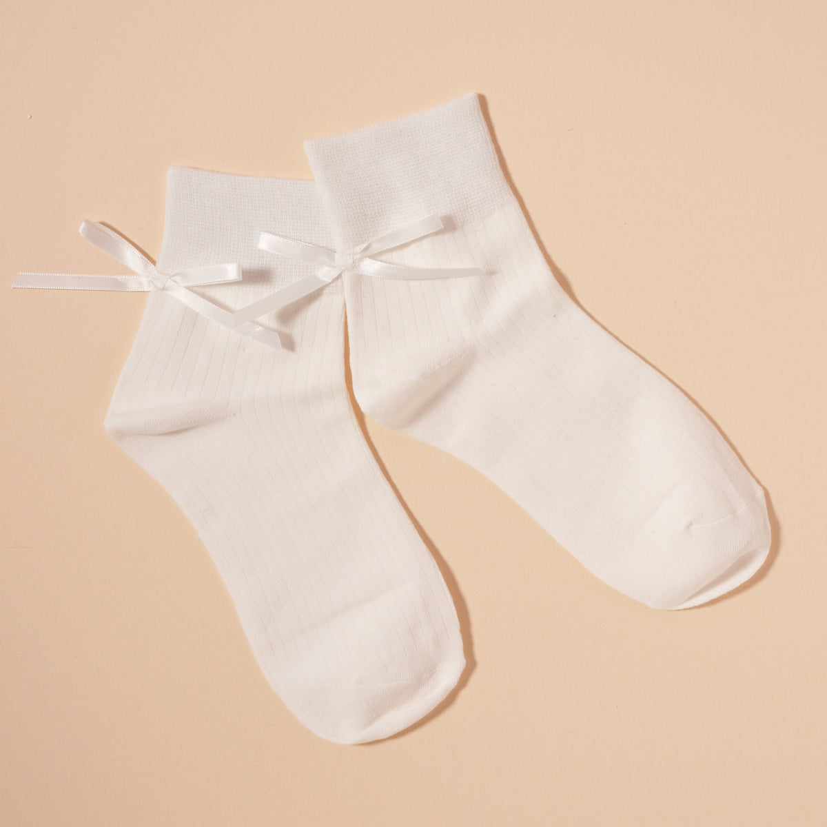 Satin Bow Ankle Socks Assorted Pack of 3