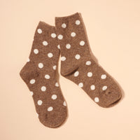 Polka Dotted Mid Calf Socks Assorted Pack of 4