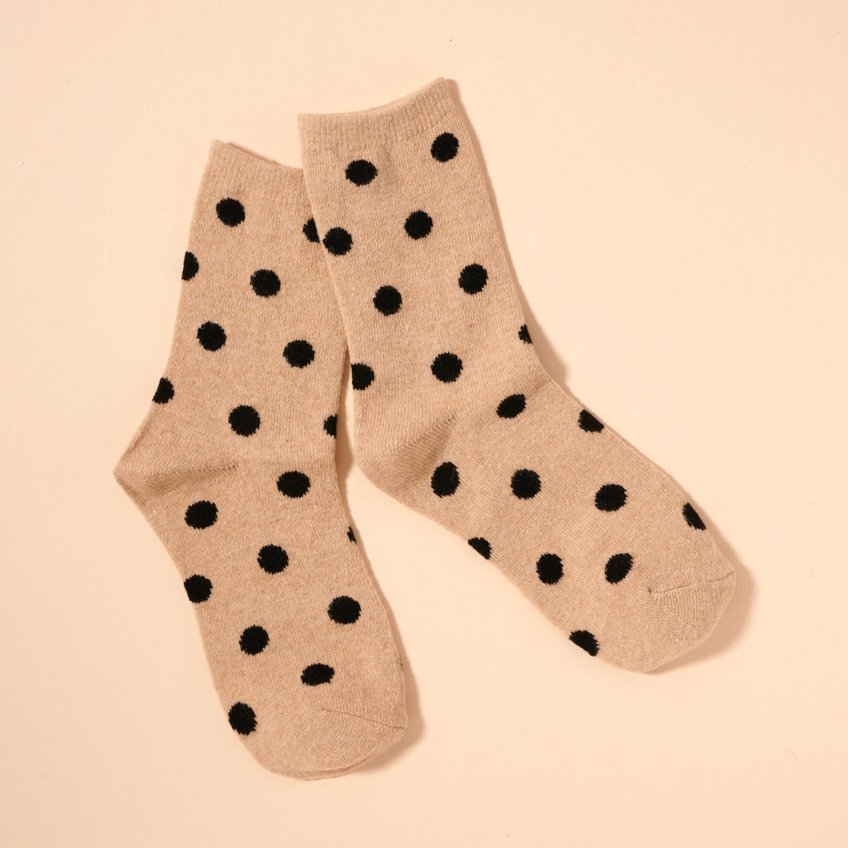 Polka Dotted Mid Calf Socks Assorted Pack of 4