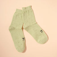 Bow Basic Mid Calf Socks