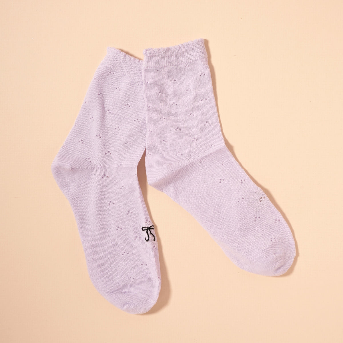 Bow Basic Mid Calf Socks