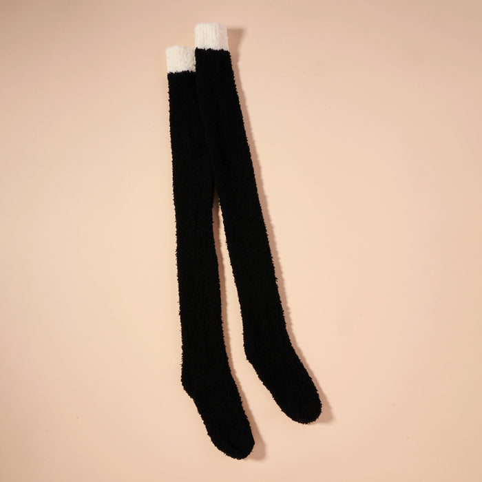 Fuzzy Over The Knee Socks Assorted Pack of 6