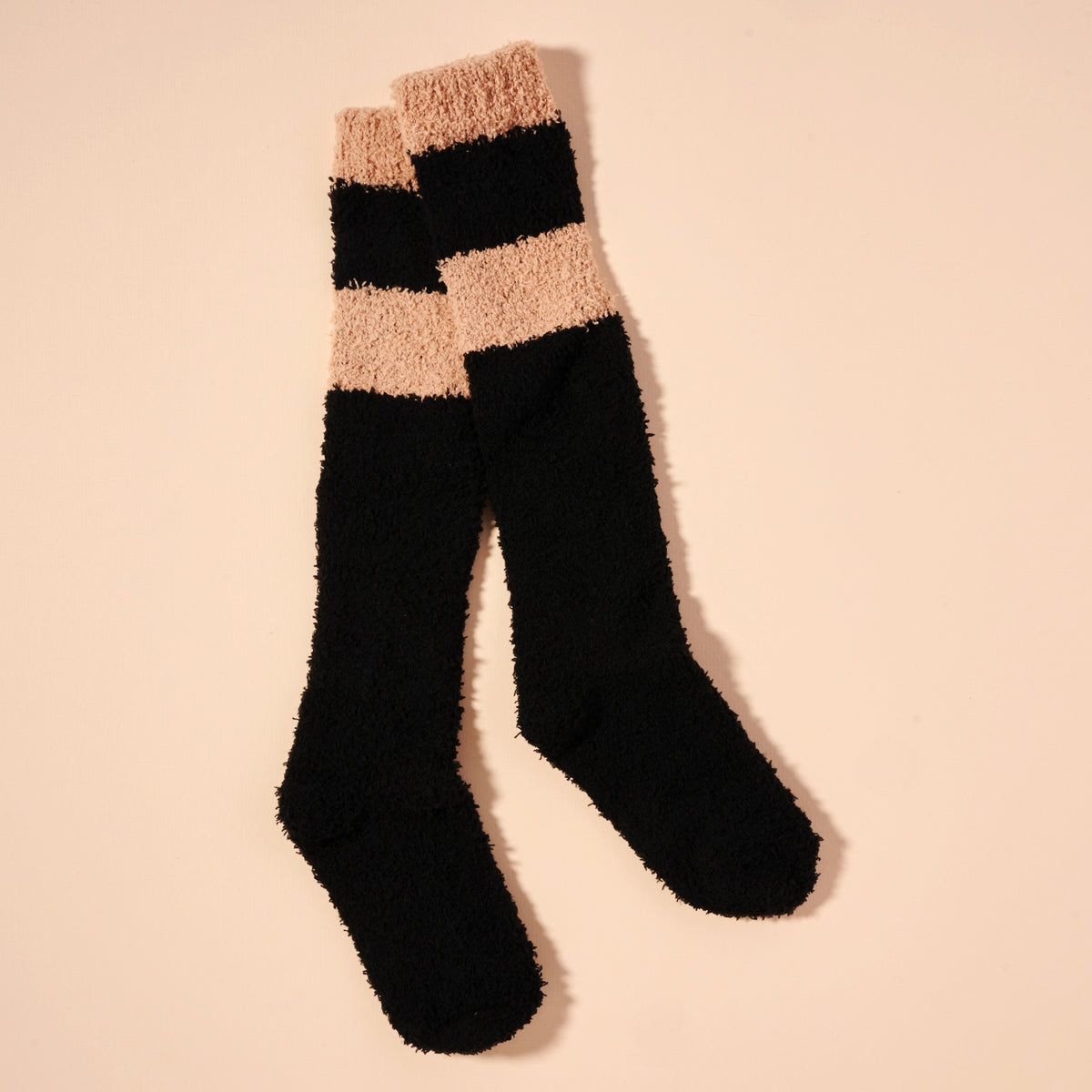 Fuzzy Knee Length Socks Assorted Pack of 6