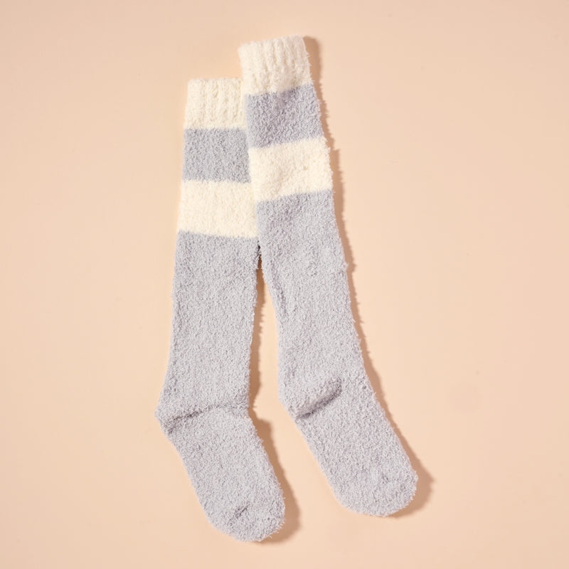 Fuzzy Knee Length Socks Assorted Pack of 6