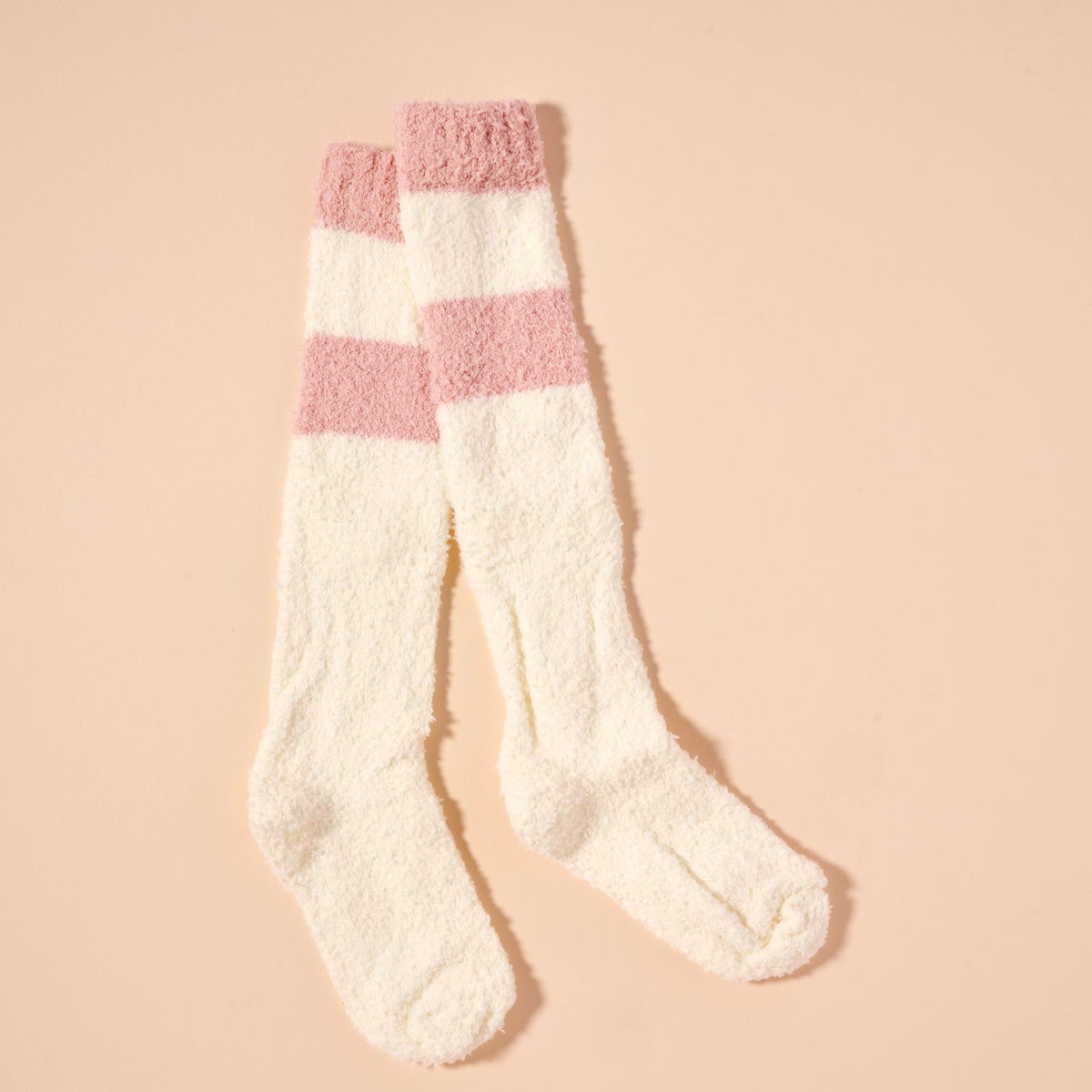 Fuzzy Knee Length Socks Assorted Pack of 6