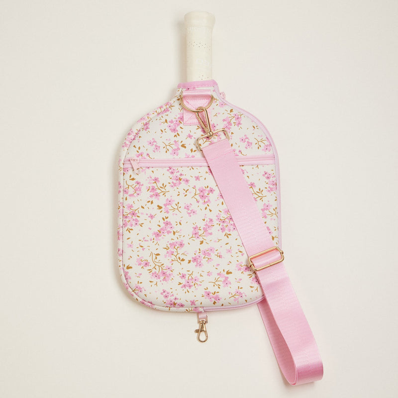 Boho Floral Neoprene Pickleball Paddle Bag