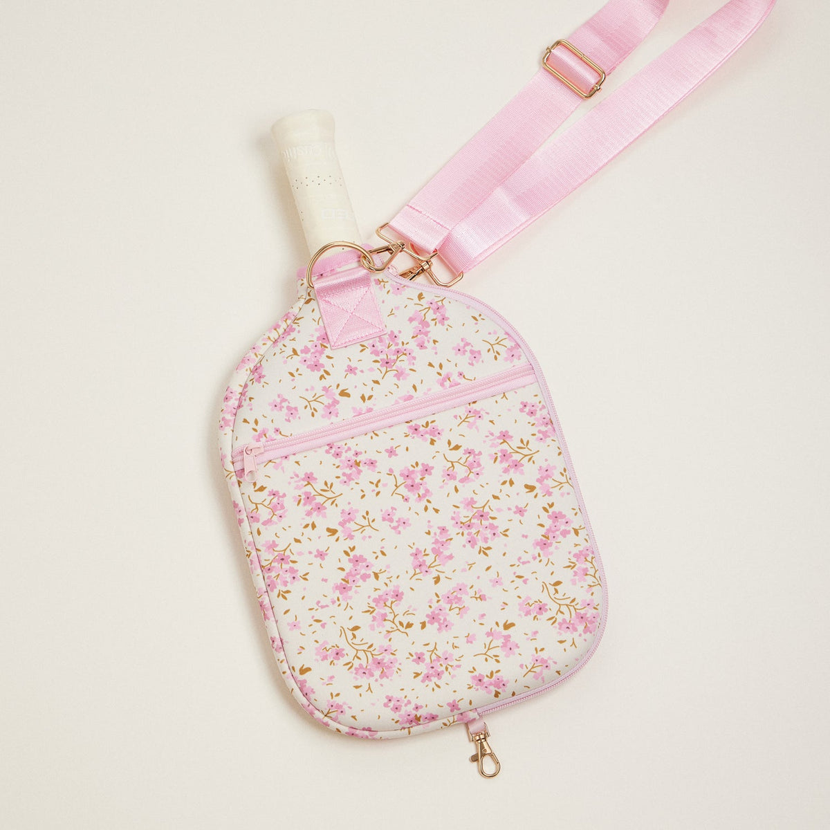 Boho Floral Neoprene Pickleball Paddle Bag